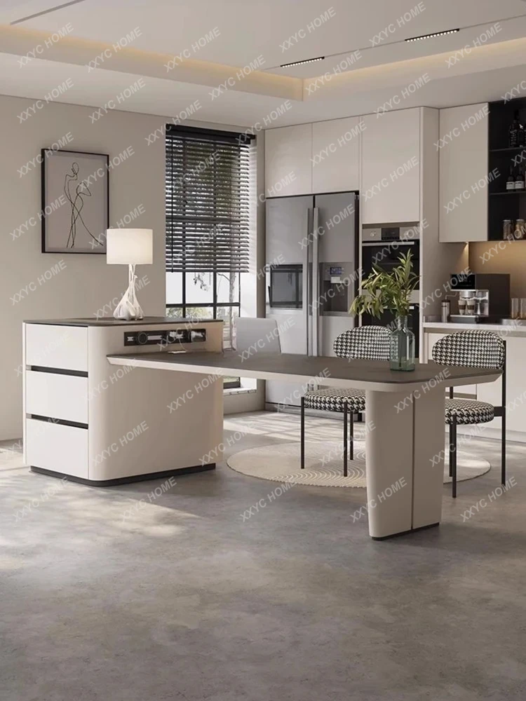 

A Minimalist Stone Plate Desk Integrated Multifunctional Modern Minimalist Corner Home