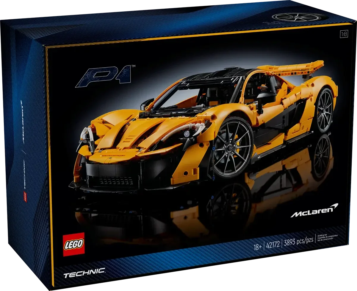 LEGO Technic™ McLaren P1™ Building Set for Adults, 42172 (3893Pieces)