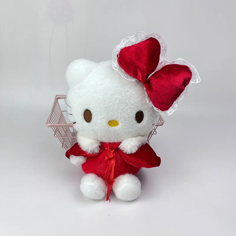 

Sweet Hello Kitty Cartoon Kawaii Sanrio Ins Plush Doll Cute Kt Cat Anime Lovely Toys Decoration Birthday Gifts for Kids