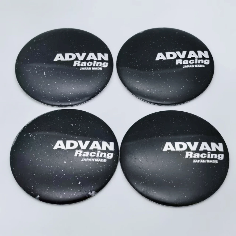 4pcs 45mm 50mm 56mm 65mm Advan Logo Emblem Badge Car Wheel Hub Center Caps Stickers Rim Hubcaps Cover Replace Car Accessories view 3