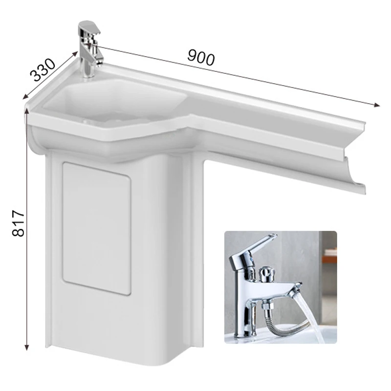 RV bathroom 9-shaped basin sink RV bathroom modification RV blister bathroom parts modification accessories