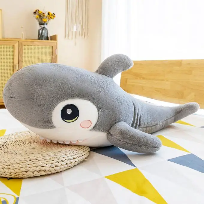 

plush toy big shark Soft Simulation Cute Shark Plush Toys Kawaii Stuffed Kids Children Boys Girls Lovely Animal Pillow