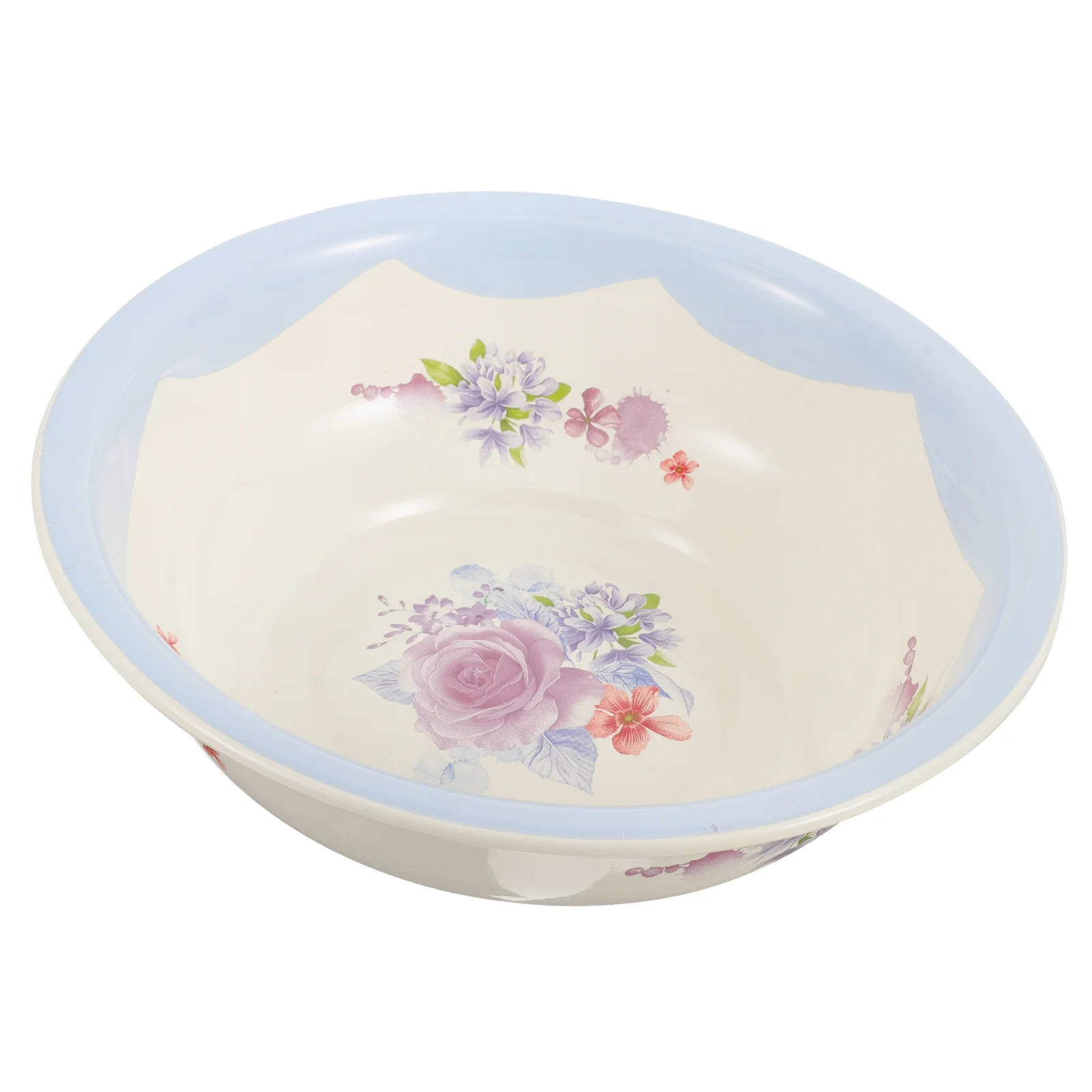 Lavabo per zuppa smaltato Lavanderia addensata Verdura (28 cm Blu Rosa extra spessa) Ciotola per impastare Impastare