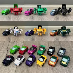 Kids Puzzle Toys Simulation Mini Alloy Deformation Robot Toy Model Fun Manual Deformation Car Robot Toys Boys Interactive Toys