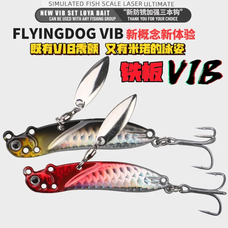 

1PC Metal VIB 7/10/15/20g Fishing Lure Vibration Spoon Hard Baits Jig Sequin Crankbait Wobbler Swimbait Cicada Tackle 6 Colors