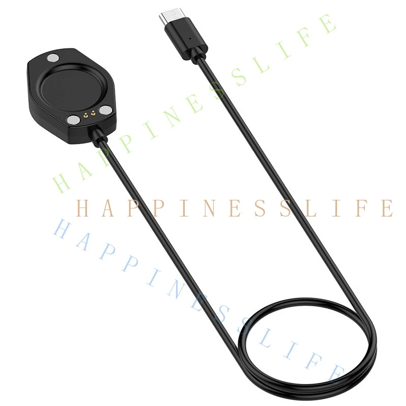 Y... Black Magnetic Charger Charging Cable USB-A/Type-C For SUUNTO Race 2/Vertical 2