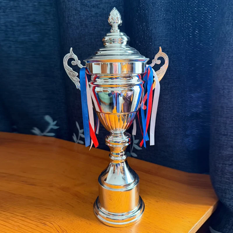 Trophée en métal personnalisé pour champions, Or, Argent, Cuivre, Coupe Souvenir de football à usage commercial, Trophée universel 37CM, 42CM 1 pièce