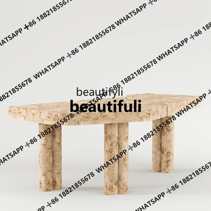 zxNordic Style Solid Wood Desk Light Luxury and Simplicity Workbench Creative Writing Desk