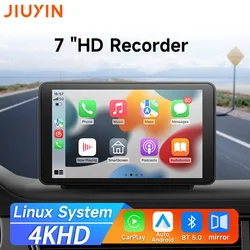 7Inch Dash Cam For Car Dual Camera Radio Multimedia Touch Screen Wireless Apple CarPlay Android Auto Stereo Bluetooth Navigation