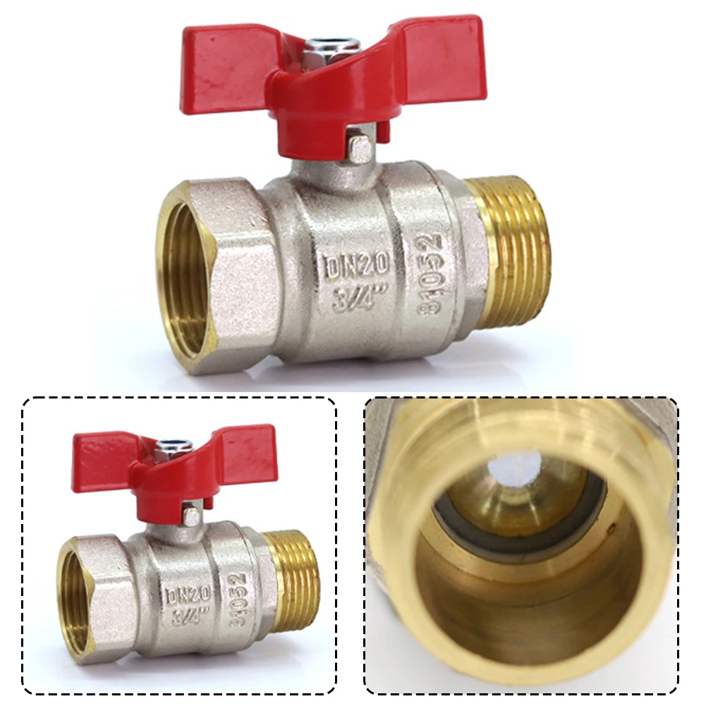 

1set Heavy Duty Brass Garden Hose Shut Off Valve For Maximum Water Flow Garden Outdoor Living Tools Accessories