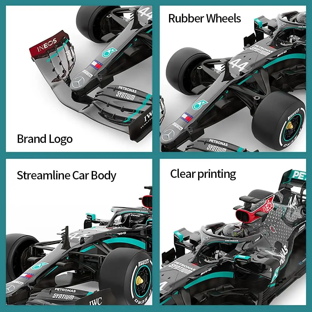 Rastar F1 Remote Control Car 1:18 Scale Officially Licensed RC Series Mercedes-AMG F1 W11 EQ, Suitable RC Cars for Adults & Kids