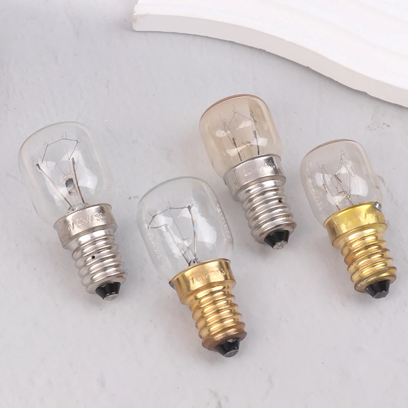 High Temperature Bulb 120/220V 15W 25W E14 300 Degree T22 Microwave Oven Light Bulbs Steamer Lamp Bulbs Salt Light Bulb Replace