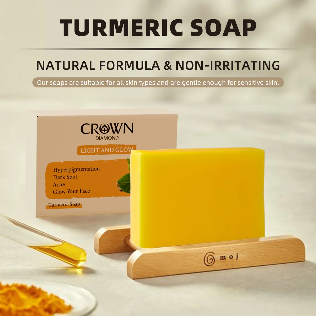 

Lemon Kojic Acid Bar Turmeric Soap Dark Spots Foam Cleansing Remover Whitening Deep Cleansing Skin Handmade Natural Body Care