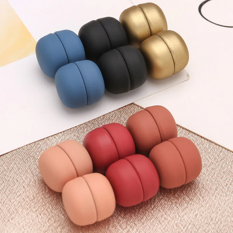 Colorful Magnet Buttons for DIY Clothing Headband Scarf Hat Clasp Decoration, Invisible Metal Buttons Sewing Supplies