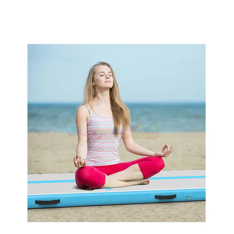 

Gymnastics Equipment Air Large Tumble Track Yoga Inflatable Tumbling Gymnastic Mat With Pump