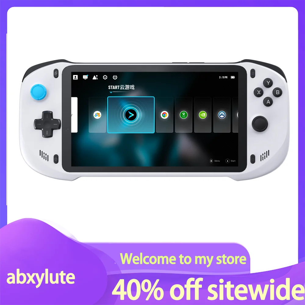 abxylute streaming cloud game handheld game console supports computer console games, massive 3A games, 7-inch screen, passionate