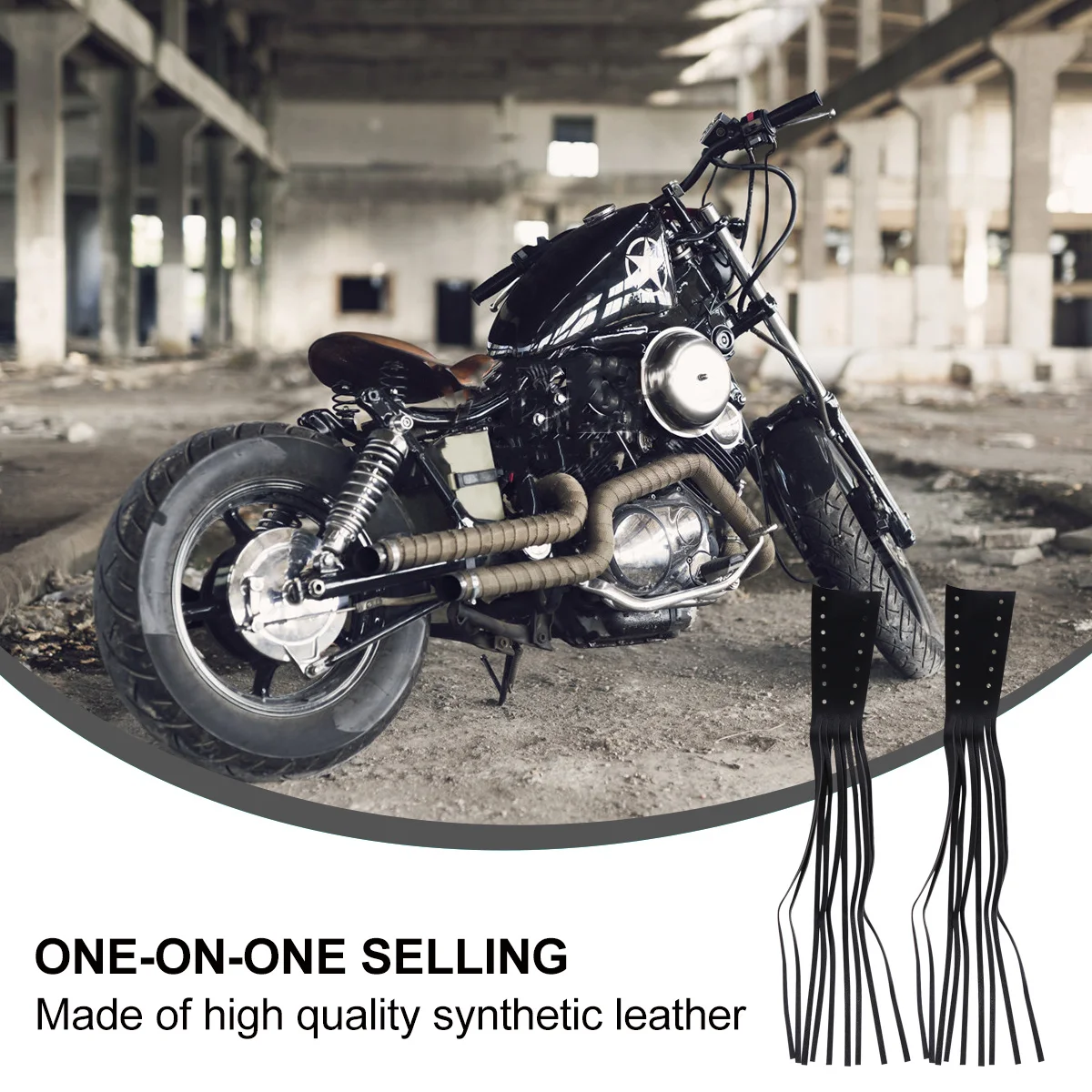

1Pair Motorcycle Handlebar Covers Style Brake Lever Grip Tassels Non-Slip Comfortable Fit for Standard Handlebars