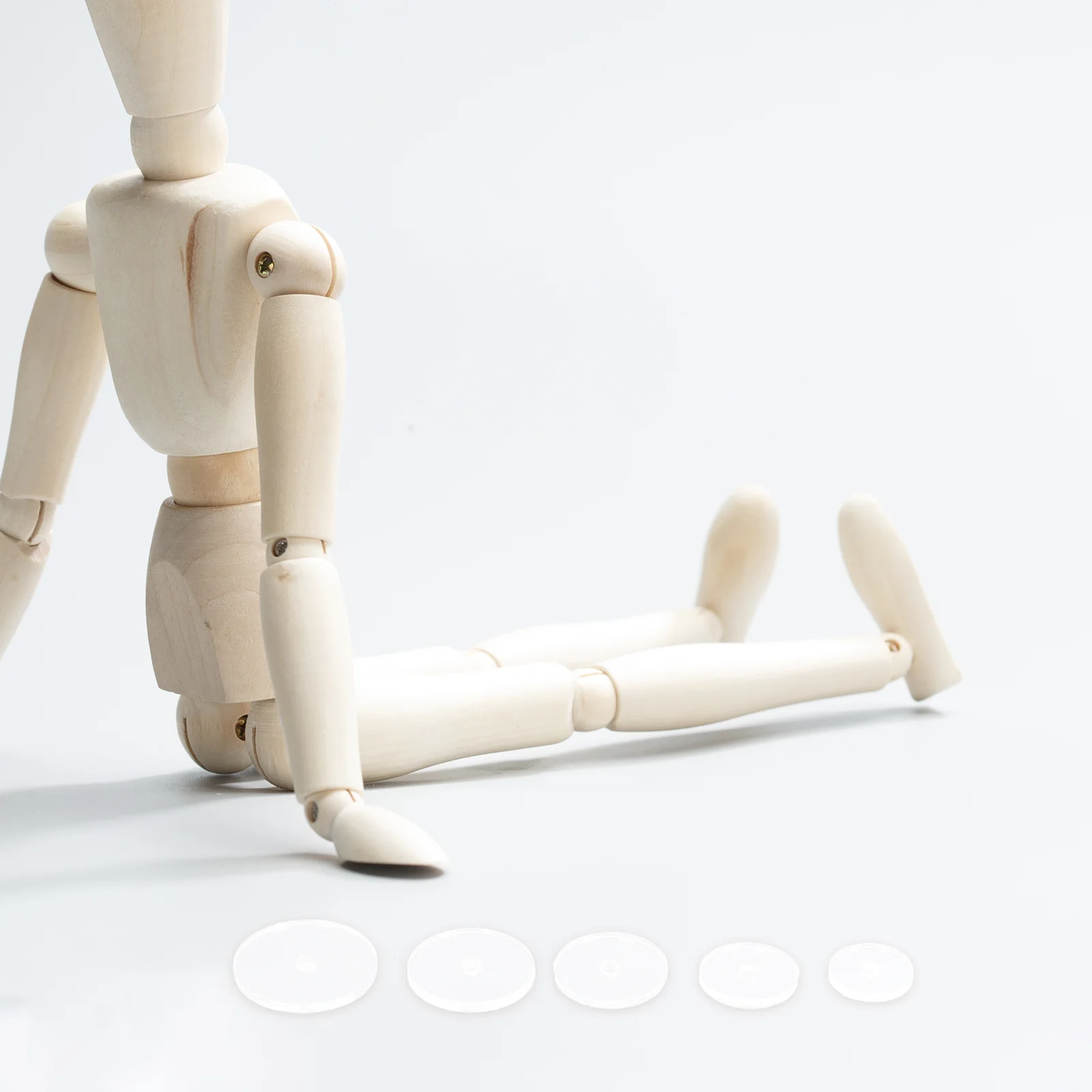 1箱12/14/16/18/20mmクリアアクリルジョイント回転式コネクターDIYクラフトアクションフィギュアベア製作可動ボルト用