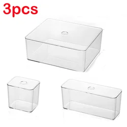 Clear Drawer Organizer Sets Acrylic Box Plastic Storage Box Stationery Makeup Organizer Boxes Transparent Storage Box Bins