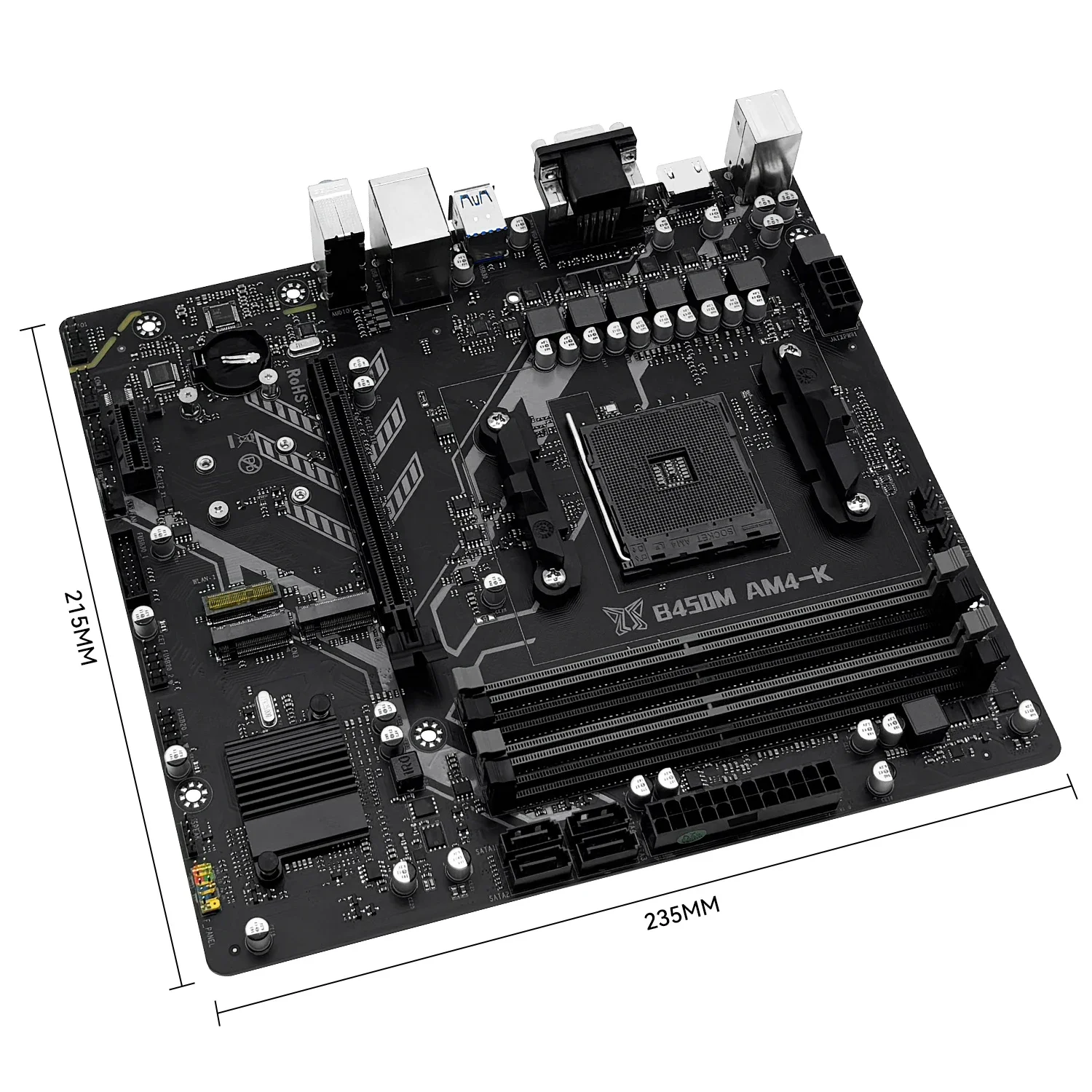 MACHINIST b450 B450M Motherboard Dual-channel DDR4 Memory AM4 Motherboard NVME M.2 (supports Ryzen 5 5600 5600G CPU)