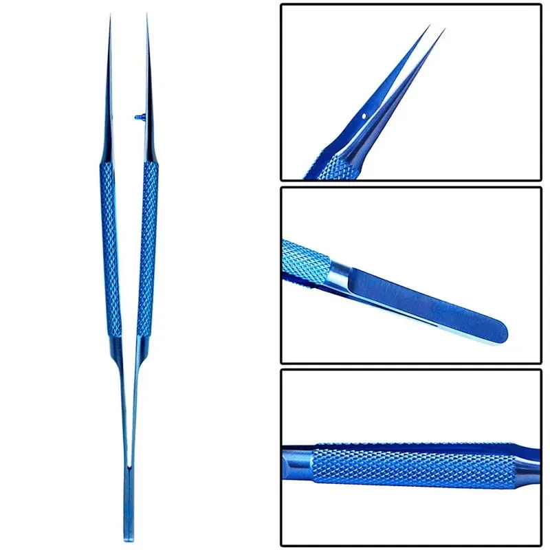 0.15mm Edge Titanium Alloy Precision Fingerprint Tweezers Conductor Fly Wire Mobile Phone Mainboard Chip Repair Tools