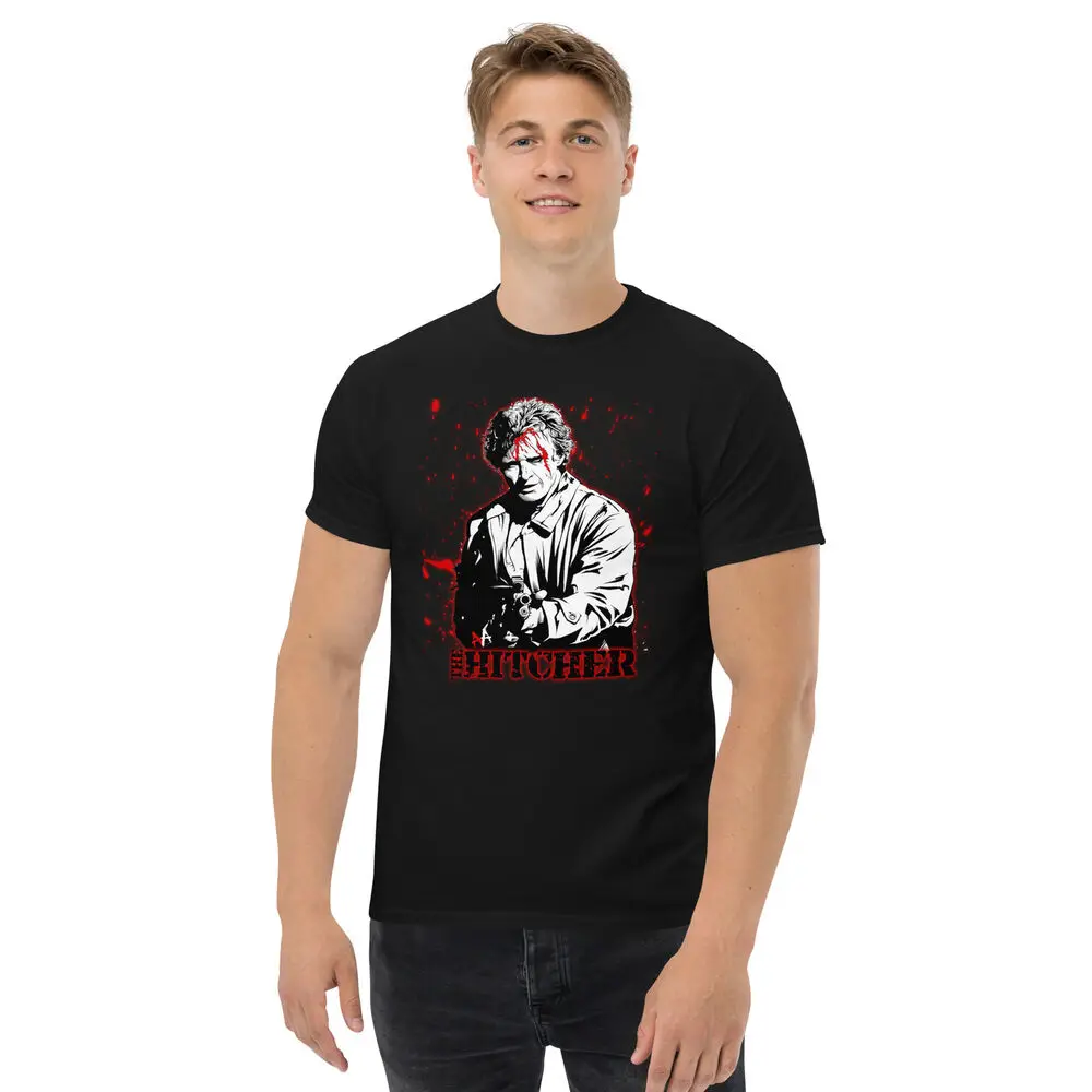 the Hitcher movie shirt 80s horror movie shirt Rutger Hauer