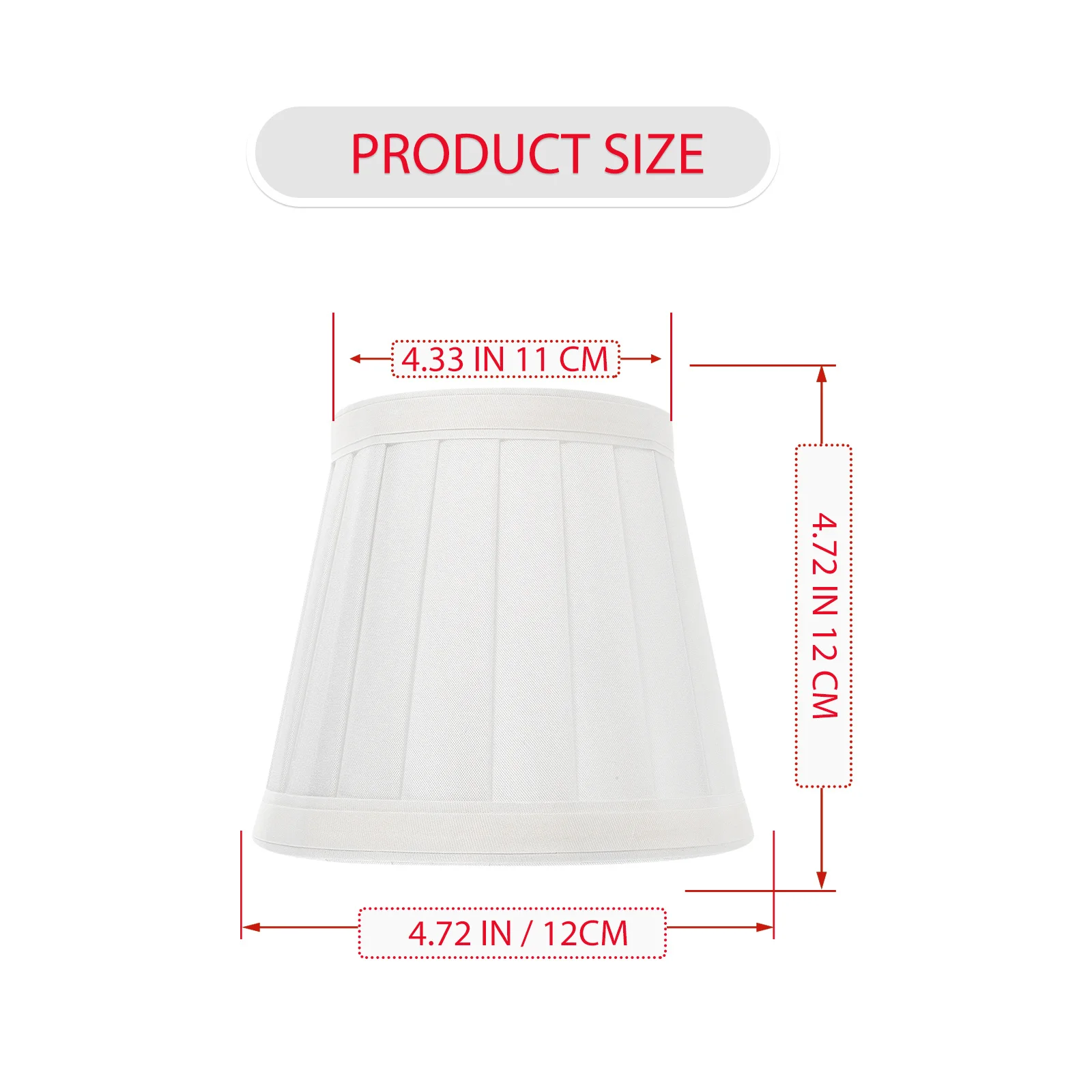 

Barrel Lamp Shade European Style Cloth Lampshade Ceiling Light Cover Dustproof Sturdy Lamp Accessory Table Light Shade