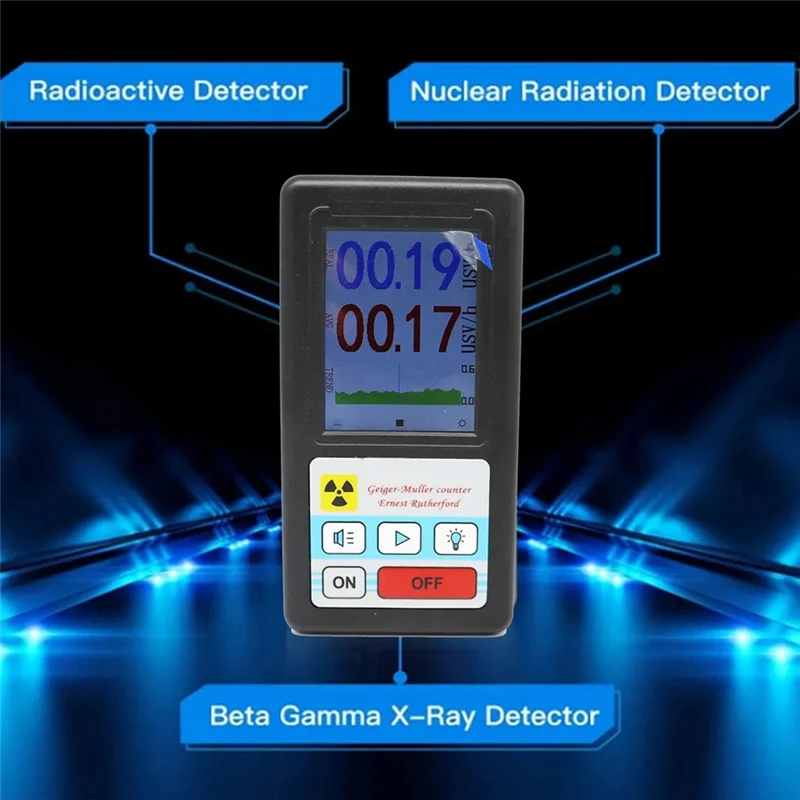 A98Z BR-6 ガイガーカウンター核放射線検出器個人線量計 X 線ベータガンマ検出器 LCD 放射性テスターツール