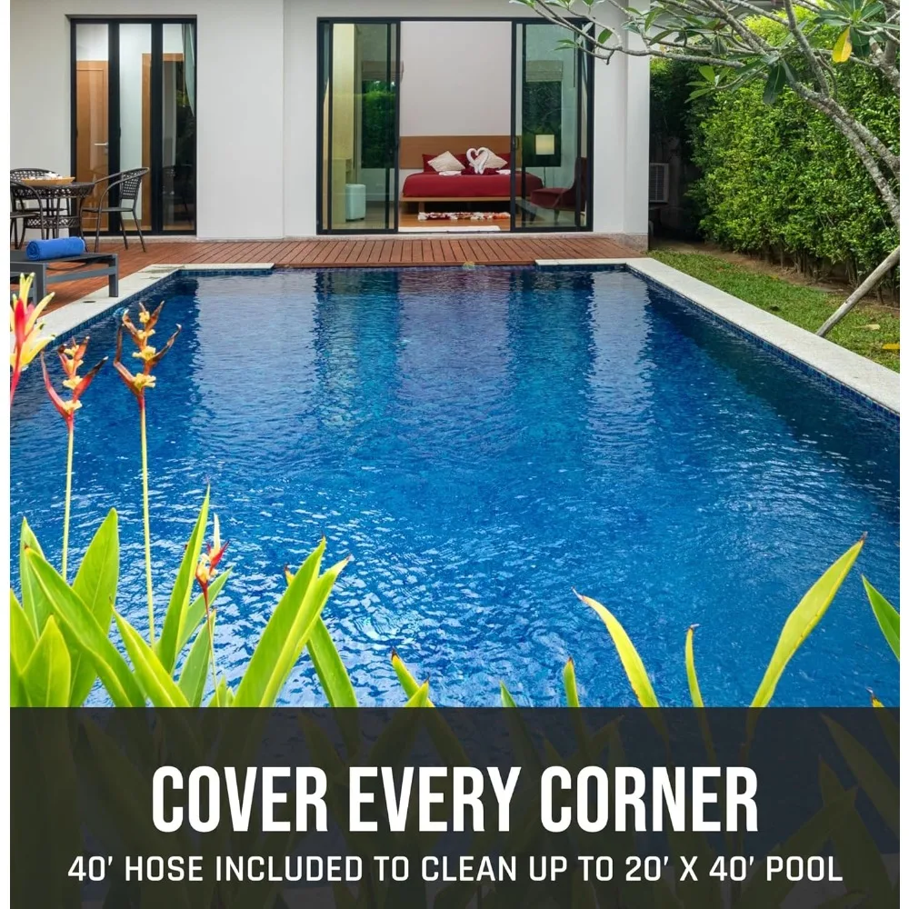 Suction Pool Cleaner for In-Ground Gunite Pools up to 20 x 40 ft. (Automatic Pool Vacuum)