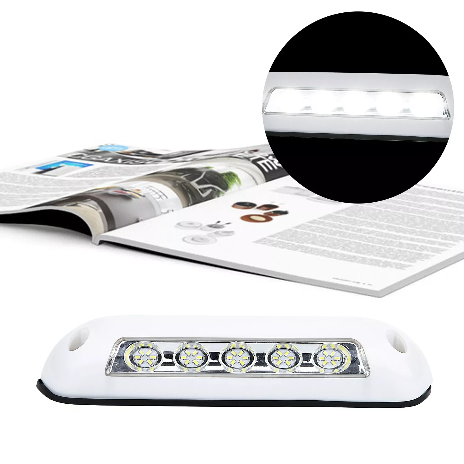 Universal RV Accessories 12V RV LED Awning Porch White Light 6000K Waterproof Motorhome Caravan Interior Wall Lamps 6W Light Bar