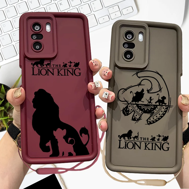 

Disney The Lion King For Xiaomi Redmi Note 14 13 12S 11S 11T 10S 10 9 Pro Plus Max Eyes Ladder Lanyard TPU Phone Case