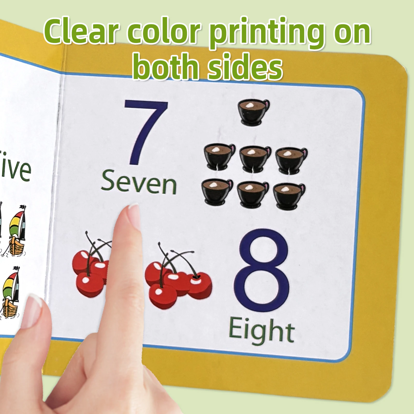 English Children's Alphanumeric Flip Book 3-6 Years Alphanumeric Learning Cognitive Enhancement Exquisite Illustration Gifts