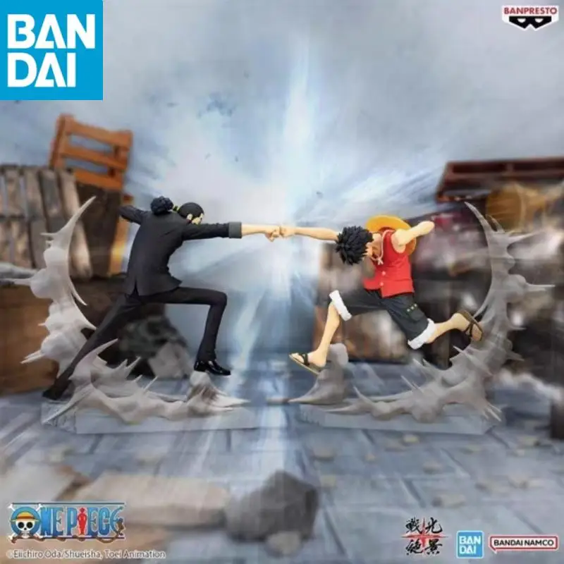 Bandai Namco Banpresto en Stock de una pieza Senkouzekkei Rob Lucci Vs Monkey D. Luffy coleccionista Anime figura modelo juguete para regalo Pvc