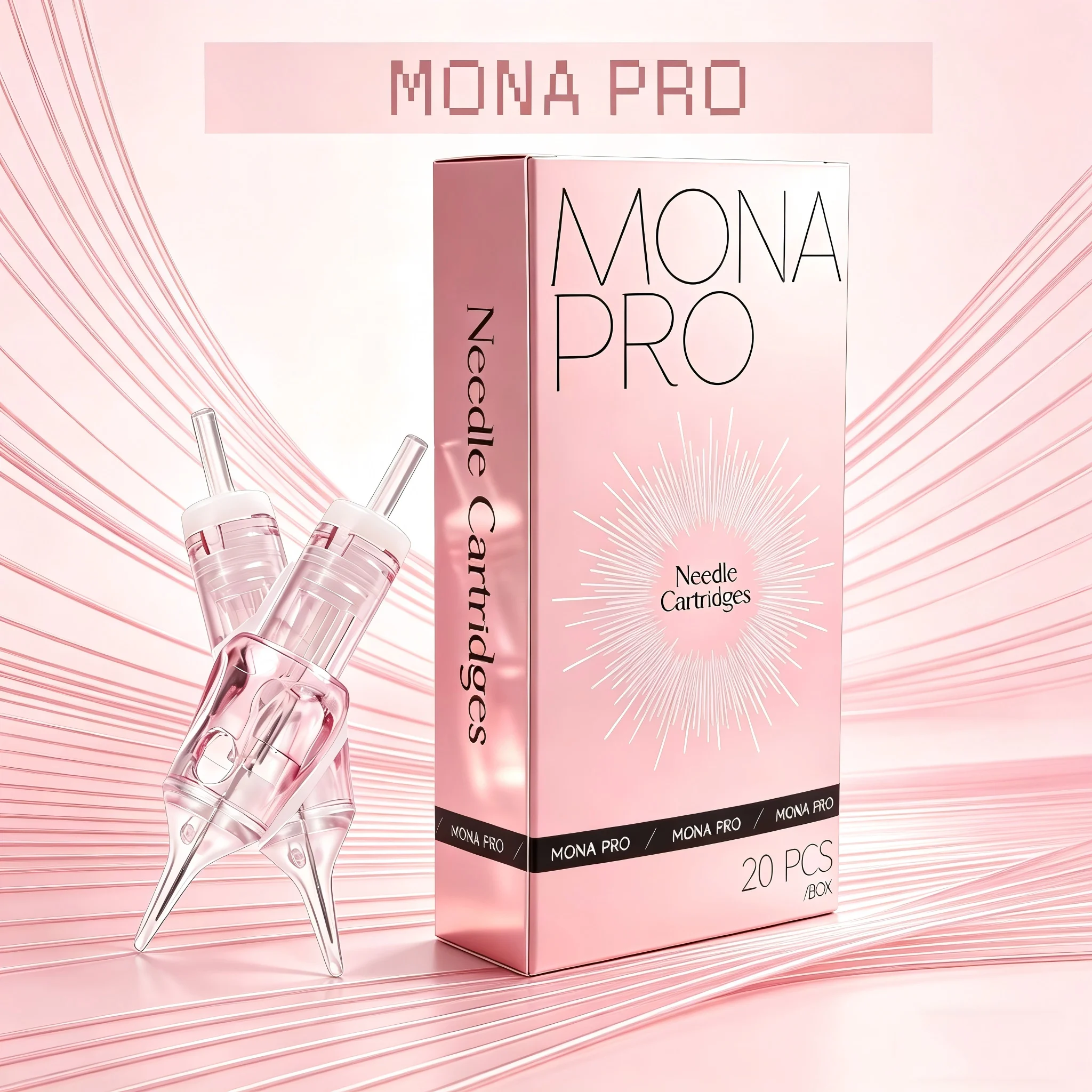 

20 шт. профессиональных картриджей Mona Pro SMP, тату-иглы 3 Round Liner 0.25MM для перманентного макияжа, татуажа волос и кожи головы 0803RL