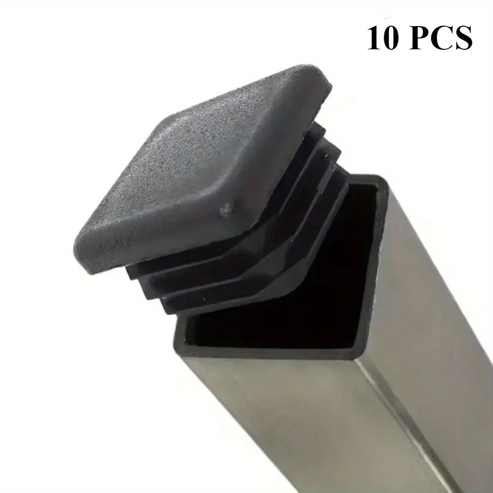 10 Pieces 20mm Square Plastic Table Feet Cap,inserts,caps for metal tubing,hadware plugs,Fences,Glide protection muebles