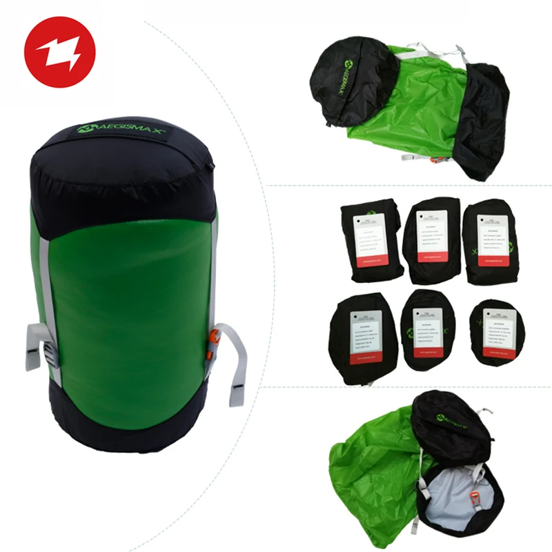 AEGISMAX 20D Nylon Compression Bag Outdoor Camping Ultralight  Storage Bag Sleeping Bag Accessories