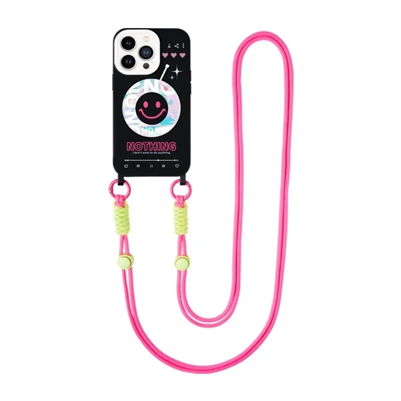 Adjustable Mobile Phone Universal Lanyard Crossbody Rope Mobile Phone Long Braided Lanyard Shoulder Strap Rope Lanyard Neck Rope