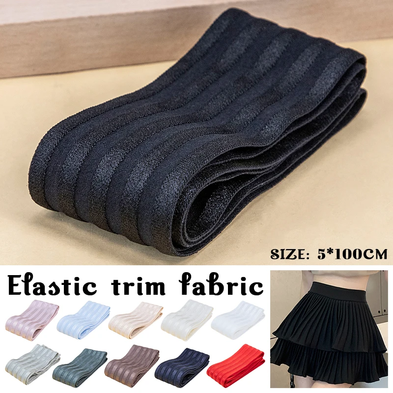 

5CM Wide Elastic Waistband High Stretch Sewing Band Skirts Pants Underwear Lace Trim Elastic Ribbon for Clothing Craft Supplies