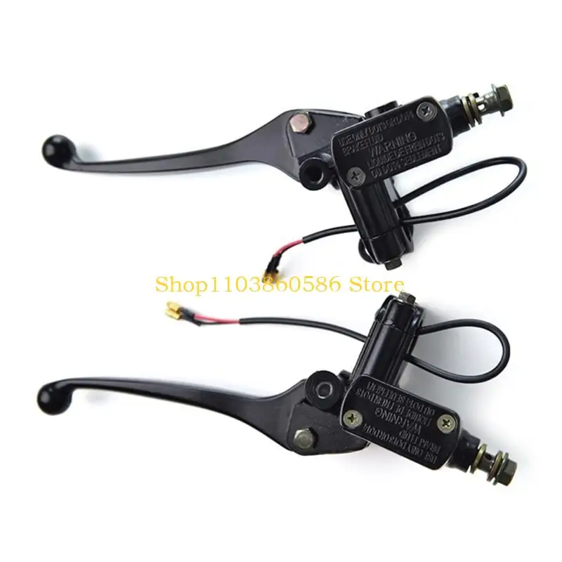 242A Left / Right Black 7/8''Handlebar Master Cylinder Reservoir Brake Lever for Motorcycle ATV Pit Bike