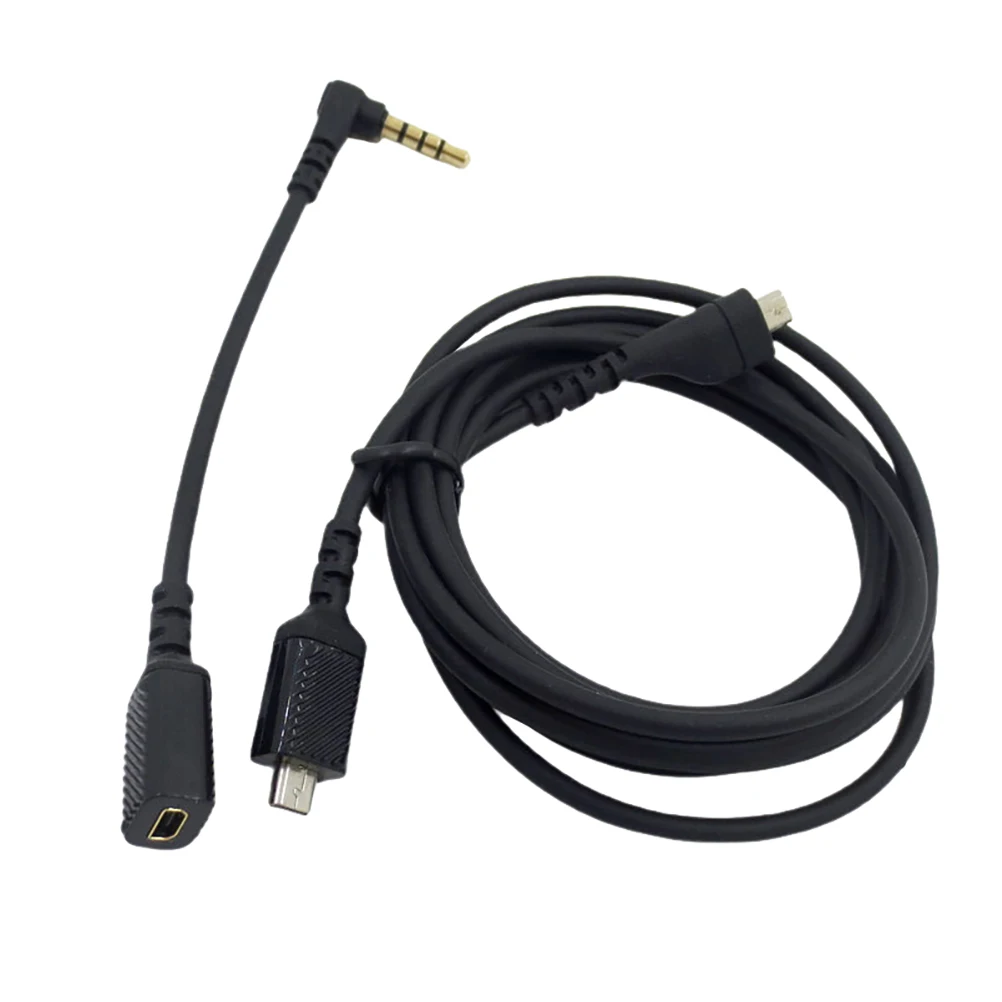 

Sound Card Connection Cable Audio Conversion Line Headphone for Headset Suite Gaming Pvc Replacement