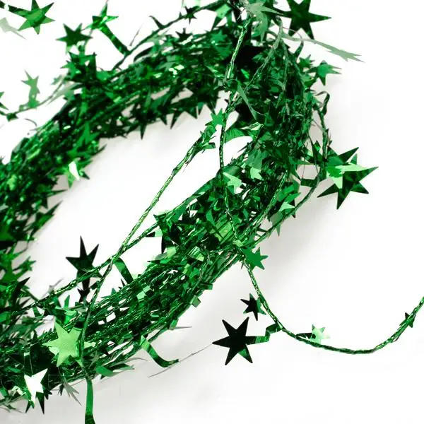 Ghirlande di filo a stella ghirlanda di ghirlande di orpelli scintillanti Decorative, 5 scelte di colori