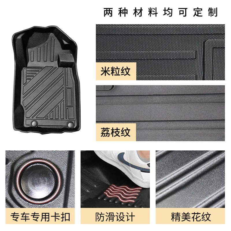 TPE mat is suitable for Mitsubishi right rudder Mitsubishi TRITON L200 right hand drive Car floor mats interior supplies carpet