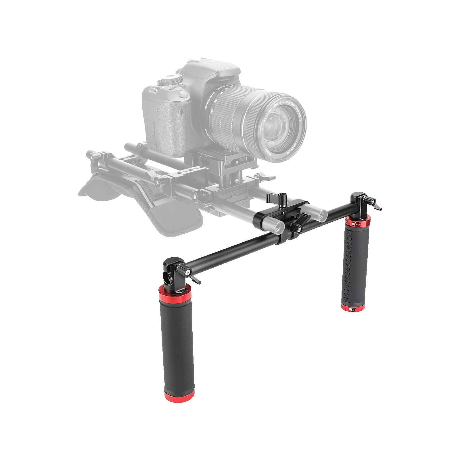 

SZRIG Handle Grips Front Handbar Clamp Mount with 15mm Rod Clamp for 15mm Rod Support System Shoulder Rig