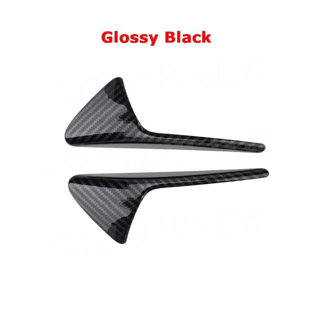 Carbon Fiber Front Side Camera Fender Marker Cover Side Grille Trim Badge Stickers For Tesla Model 3 S X 2013-2019 Body Kits