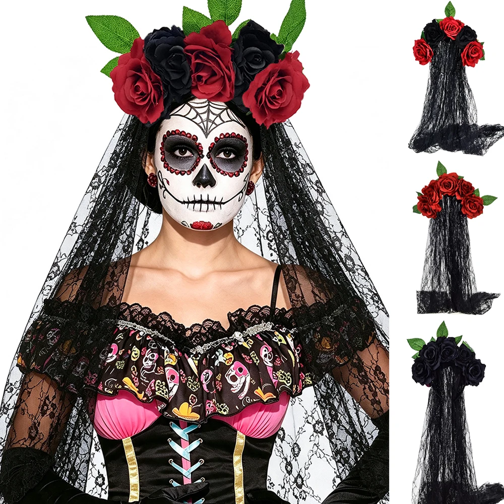 tiara-de-rosa-preta-do-dia-dos-mortos-com-veu-preto-acessorio-de-cabelo-para-fantasia-de-halloween-e-cosplay