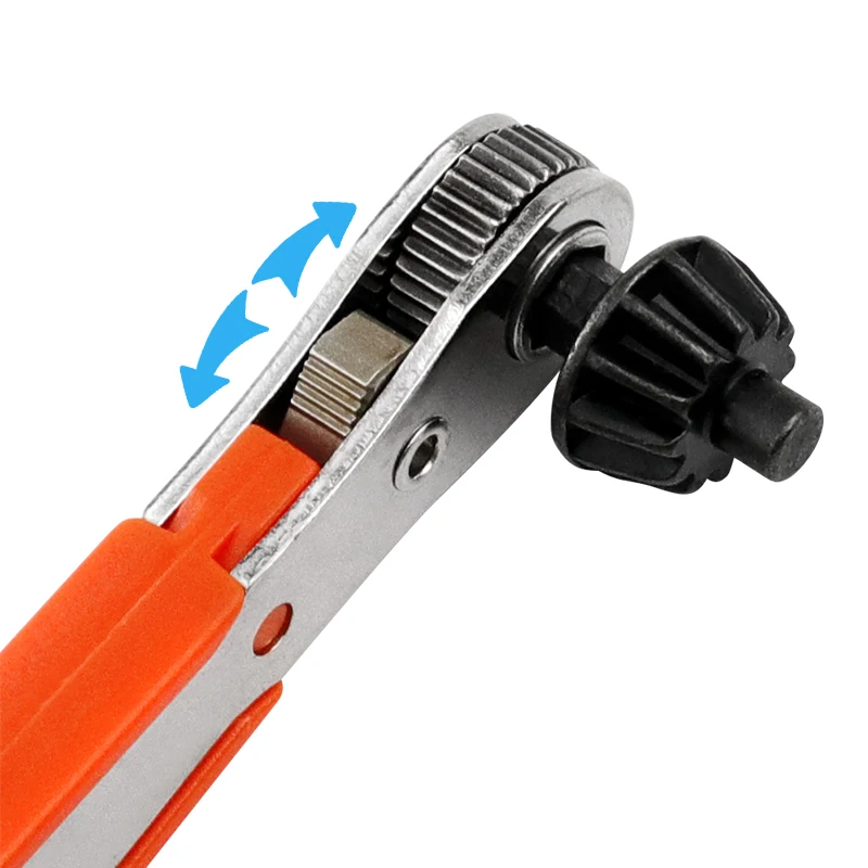 Built-in Magnetic Adjustable Switch 36-Tooth Ratchet Screwdriver Forward and Reverse Rotation Plastic Quick Ratchet Wrench