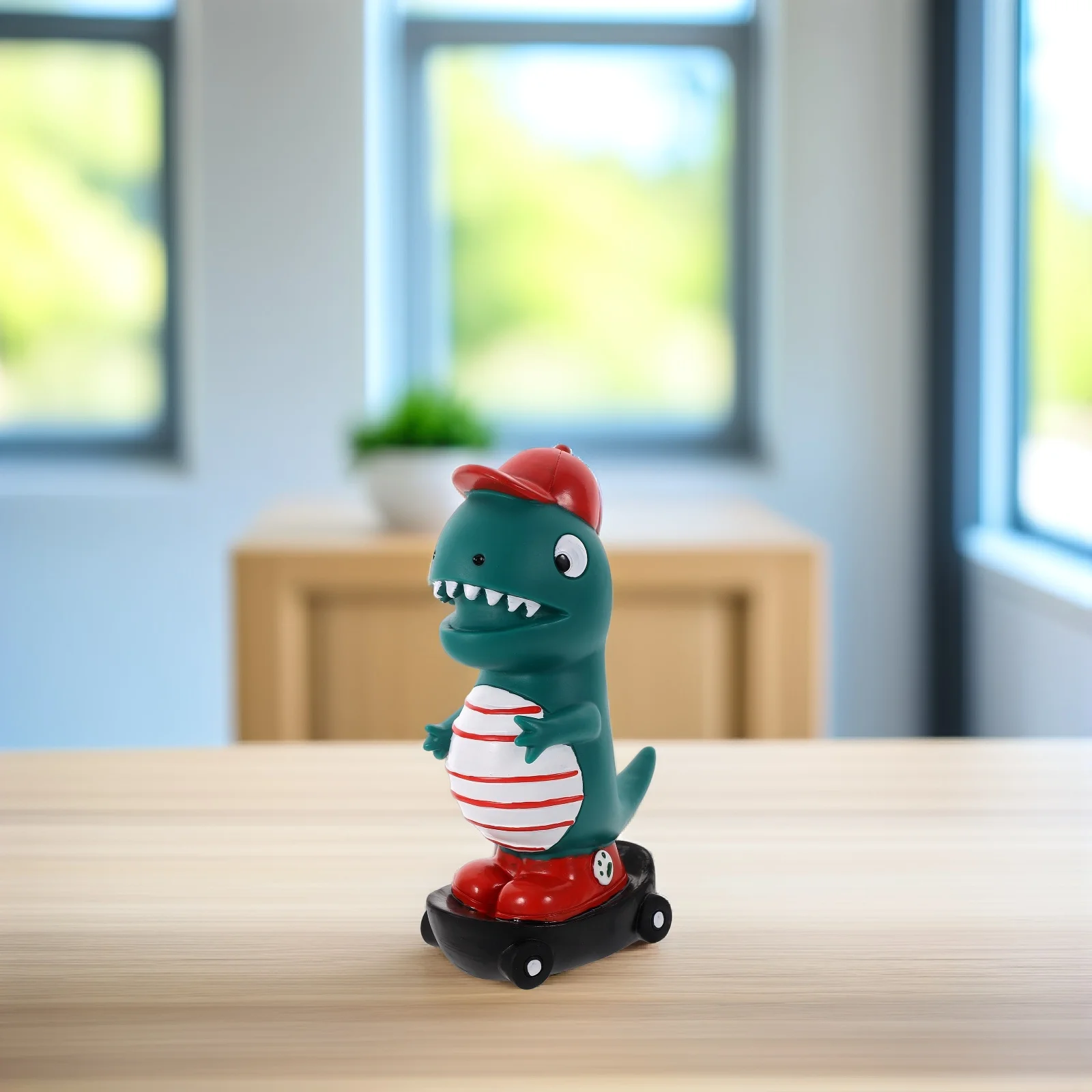 Dinosaurusvormige spaarpot Vinyl Muntbank Desktop Geldpot Creatieve muntcontainer Decoratieve spaarpot voor verjaardagscadeaus