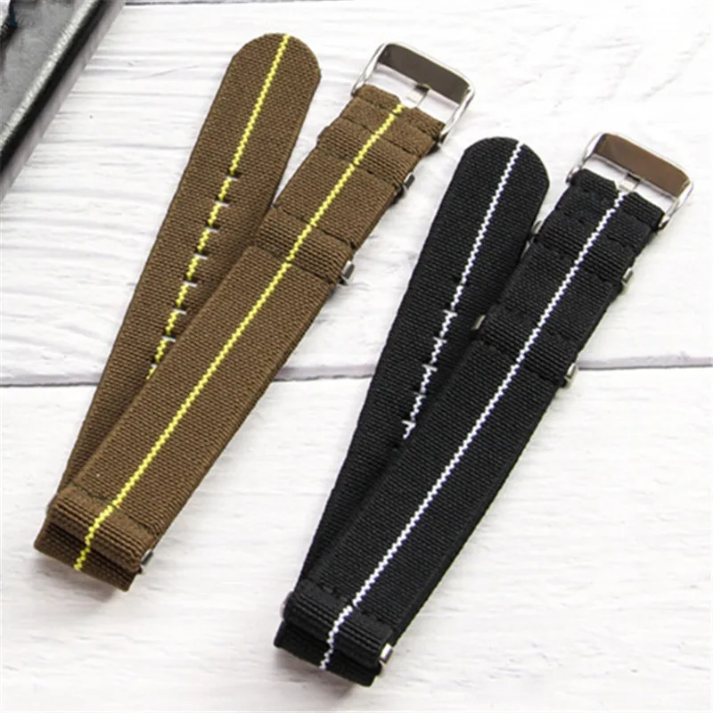 18mm 20mm 22mm elasticidade resiliência estiramento pulseira de relógio de náilon universal masculino feminino pulseira acessórios pulseiras pulseira