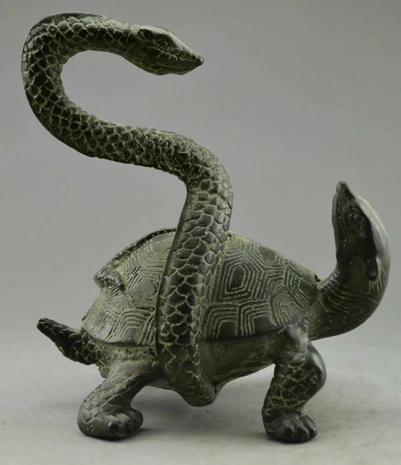 Xuanwu Turtle Snake Basalt four Spirits beasts Feng Shui god beast statues