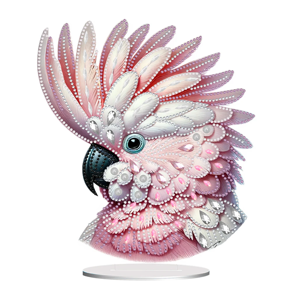 الاكريليك شكل خاص الطيور الجدول الأعلى الماس اللوحة زخرفة أطقم 5D DIY الماس الفن منضدية زينة غرفة نوم ديكور للطاولات #5